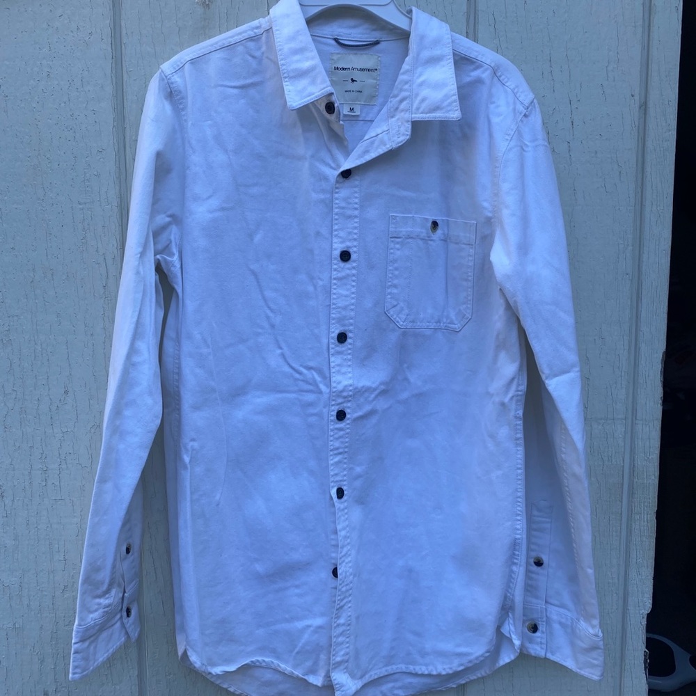 ModernAmusement White Button Up